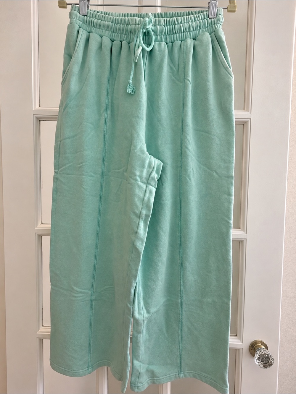 Double Zero Mint Green Wide Leg Sweatpants Size Small NWT